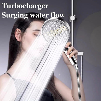 15CM Big Panel High Pressure Shower Head With Filter 3 Modes Large Flow Spray Nozzle Rainfall Shower Faucet Bathroom Accessories
