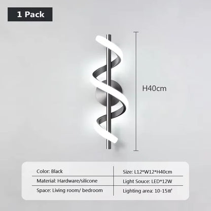 Modern LED Wall Lamp White Warm Light For Living Room Corridor Bedroom Bedside Staircase Home Indoor Lighting Fixtures