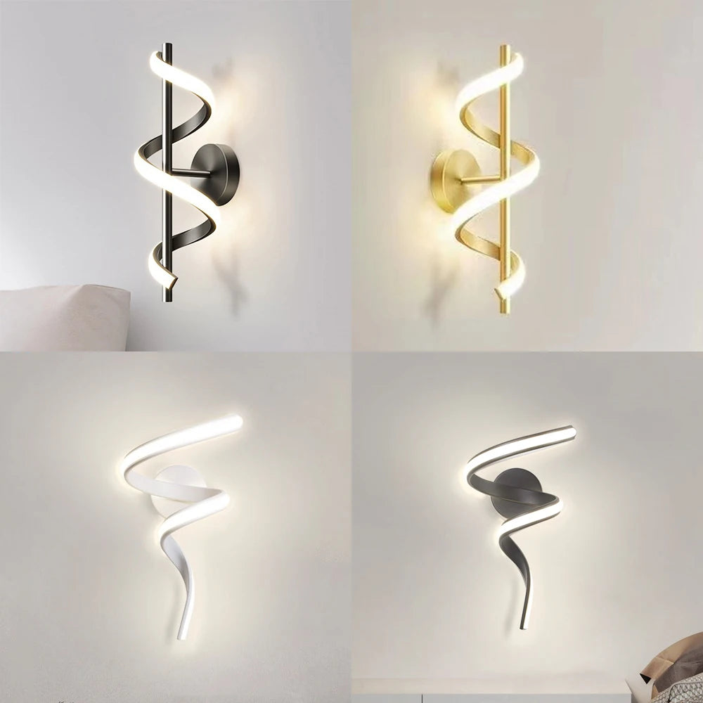 Modern LED Wall Lamp White Warm Light For Living Room Corridor Bedroom Bedside Staircase Home Indoor Lighting Fixtures