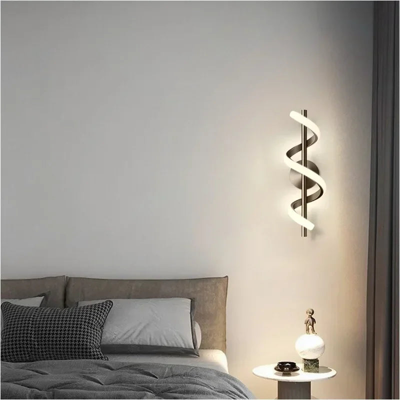 Modern LED Wall Lamp White Warm Light For Living Room Corridor Bedroom Bedside Staircase Home Indoor Lighting Fixtures